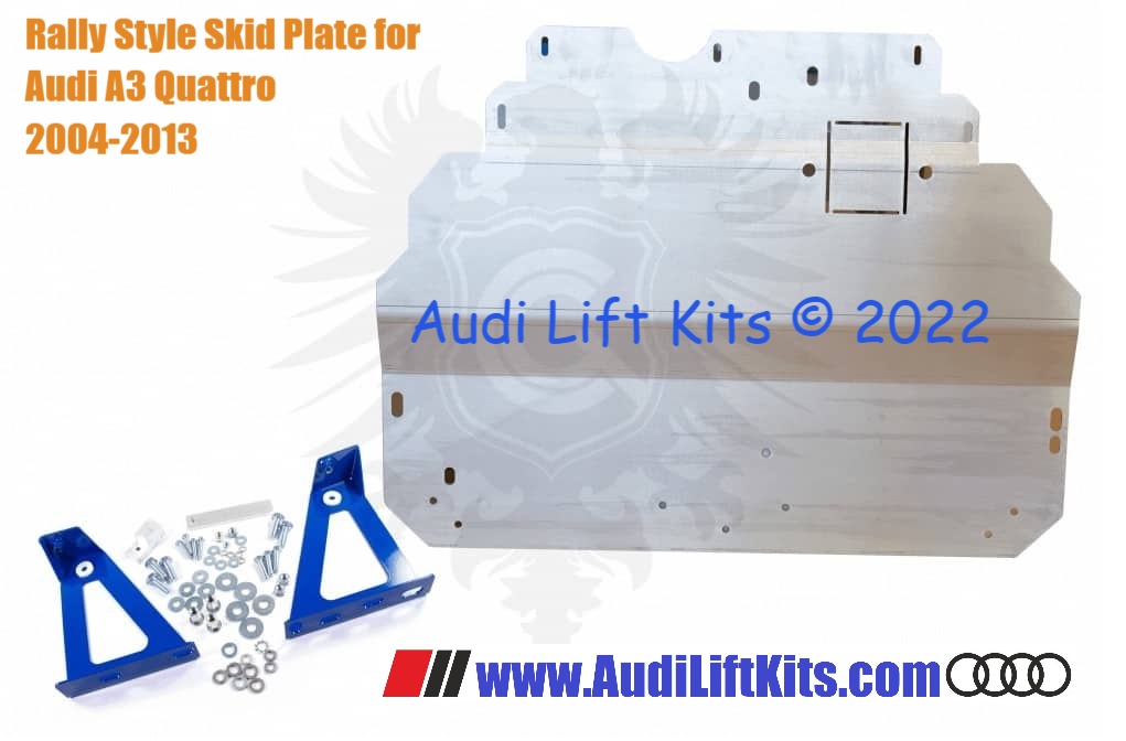 Rally Style Skid Plate to protect your oil plan, radiator, and transmission.